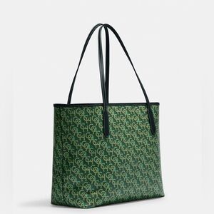 NWOT Coach City Tote Green